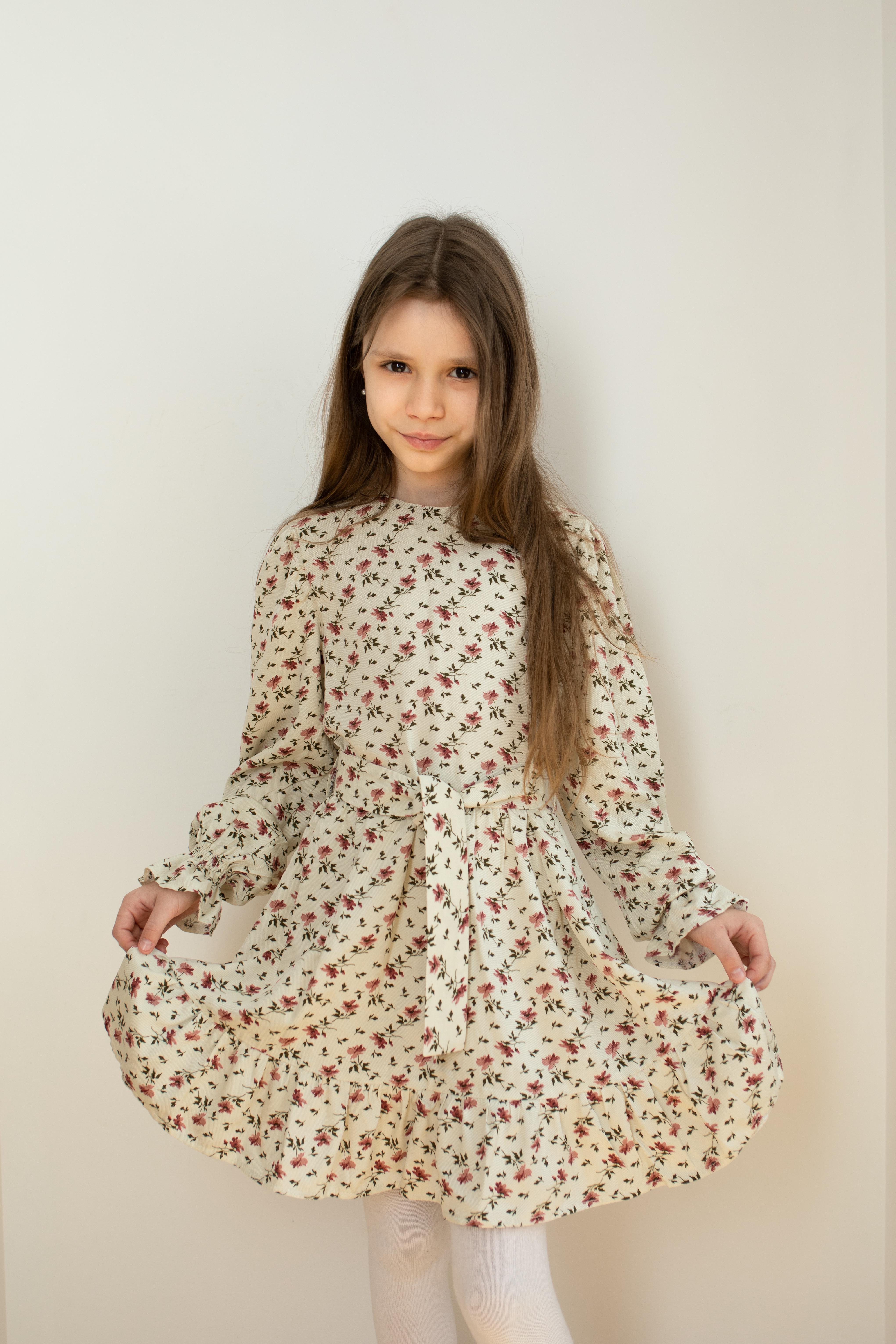 Платье детское Cvetkov Зои 134 см Кремовый (2000000209869)