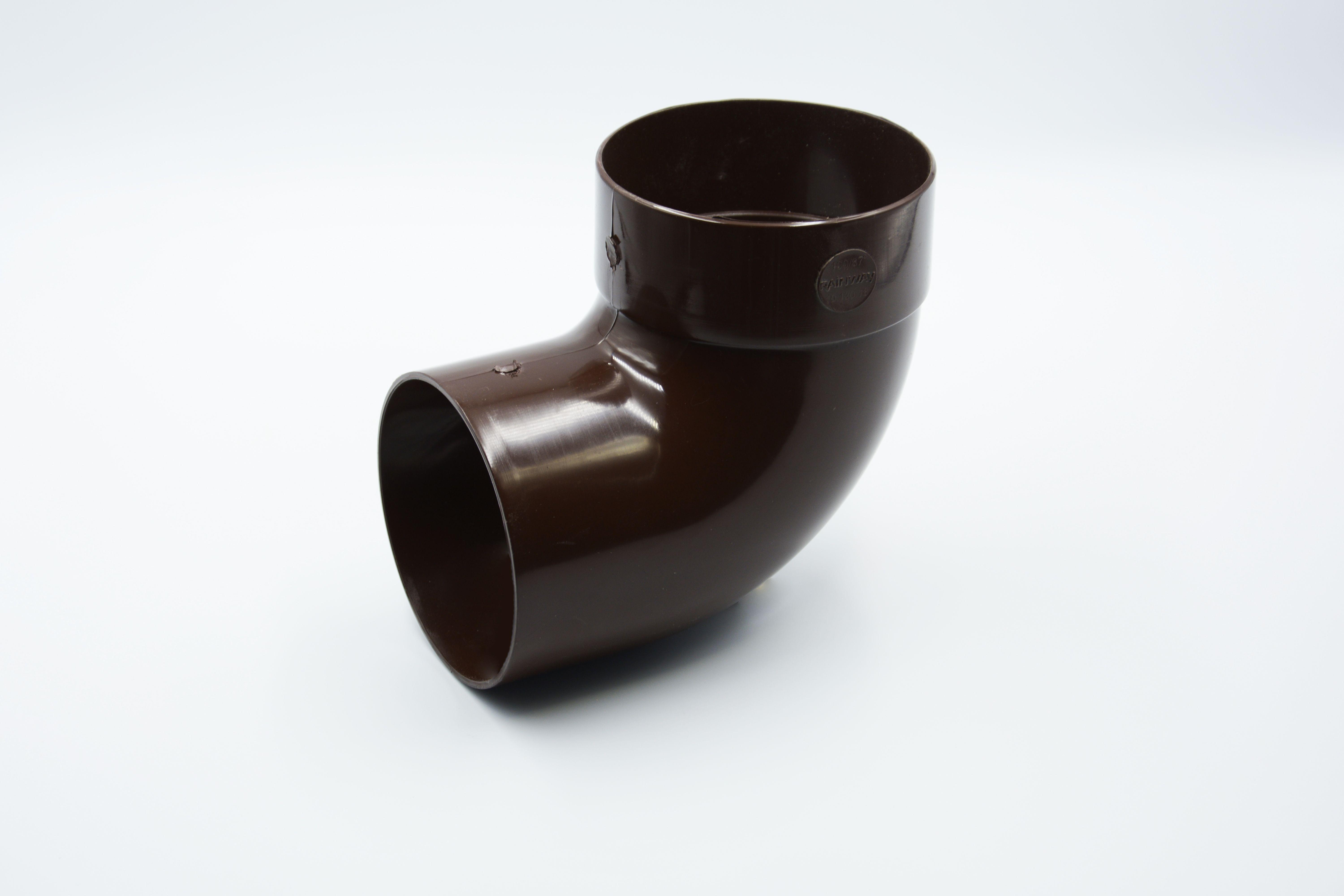 Отвод трубы одномфтовый RAINWAY 87° D 75 мм RAL 8017 Коричневый (10.090.18.002.RW) Отвод трубы одномфтовый RAINWAY 87° D 75 мм RAL 8017 Коричневый (10.090.18.002.RW)