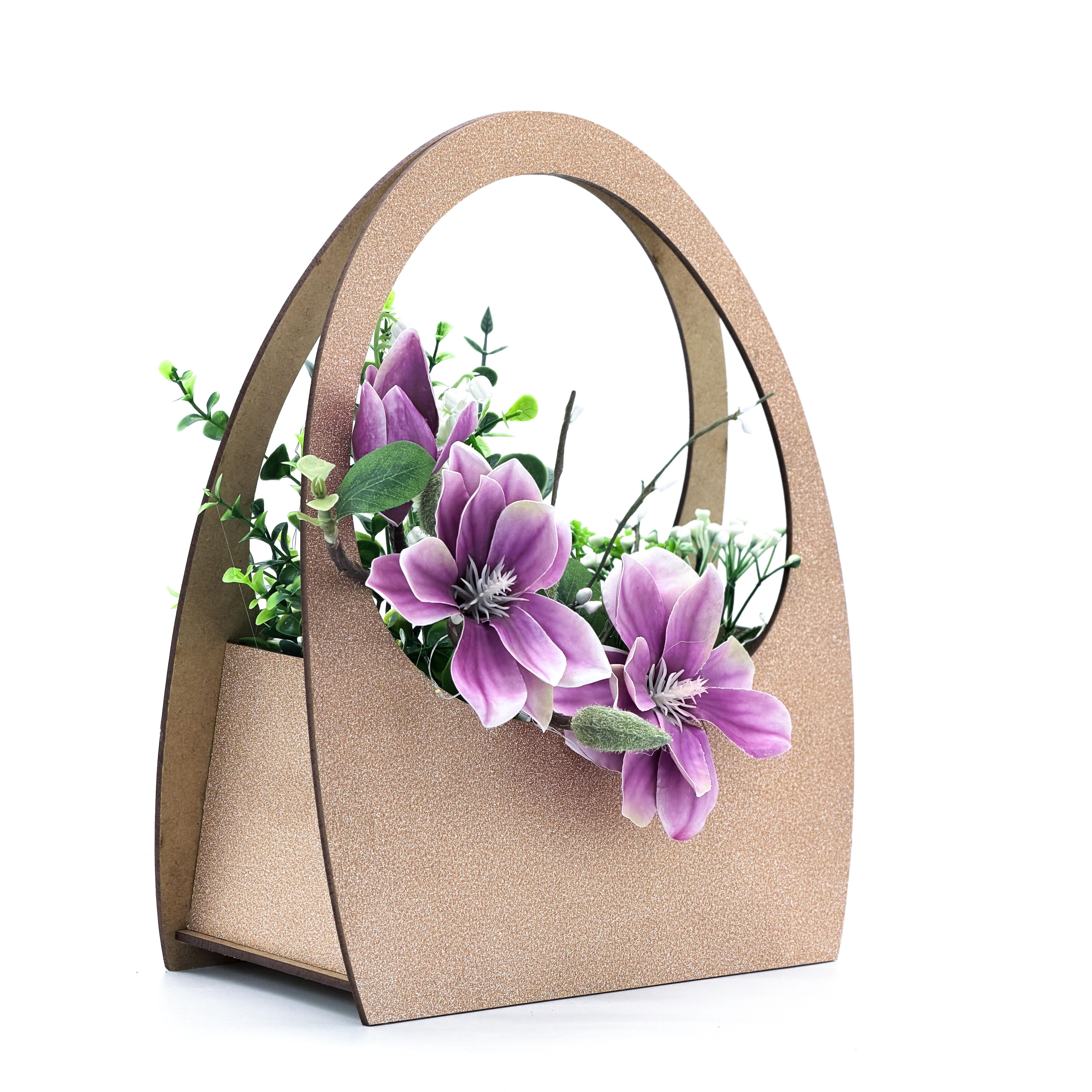 Кошик великодній GALA DECOR 25х30 см з LED підсвіткою