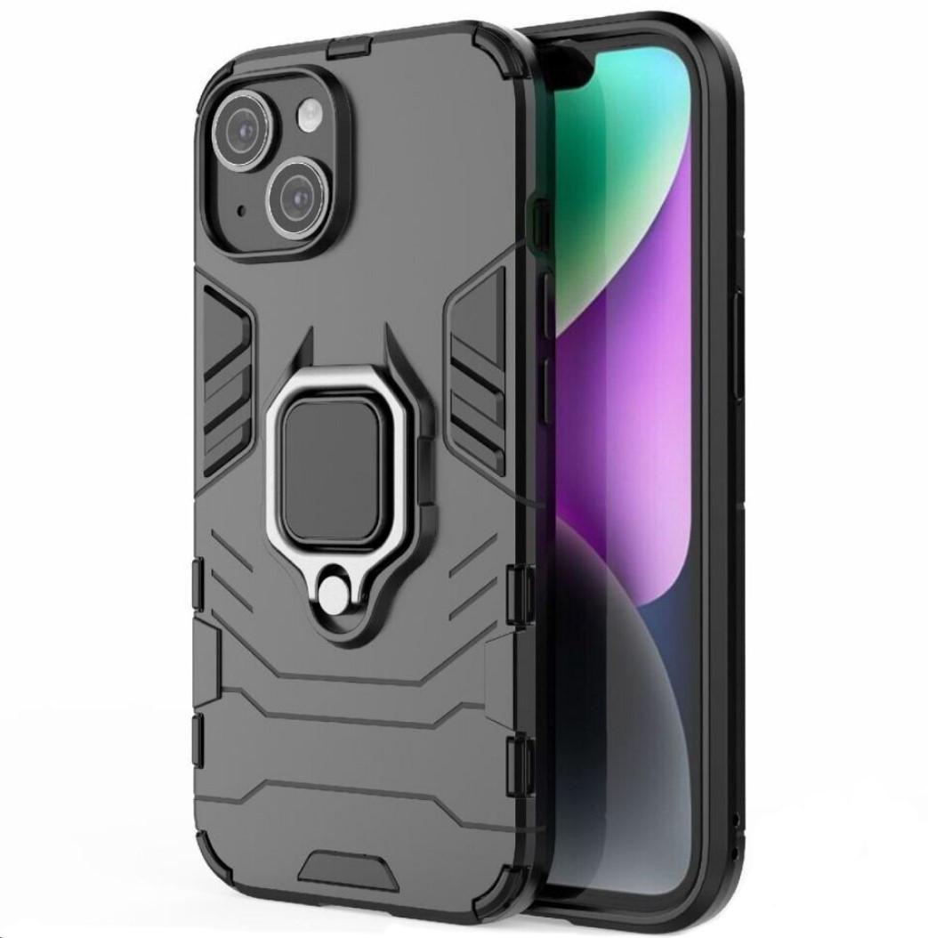 Чехол бампер Primolux Ring Armor для Apple iPhone 15 - Black