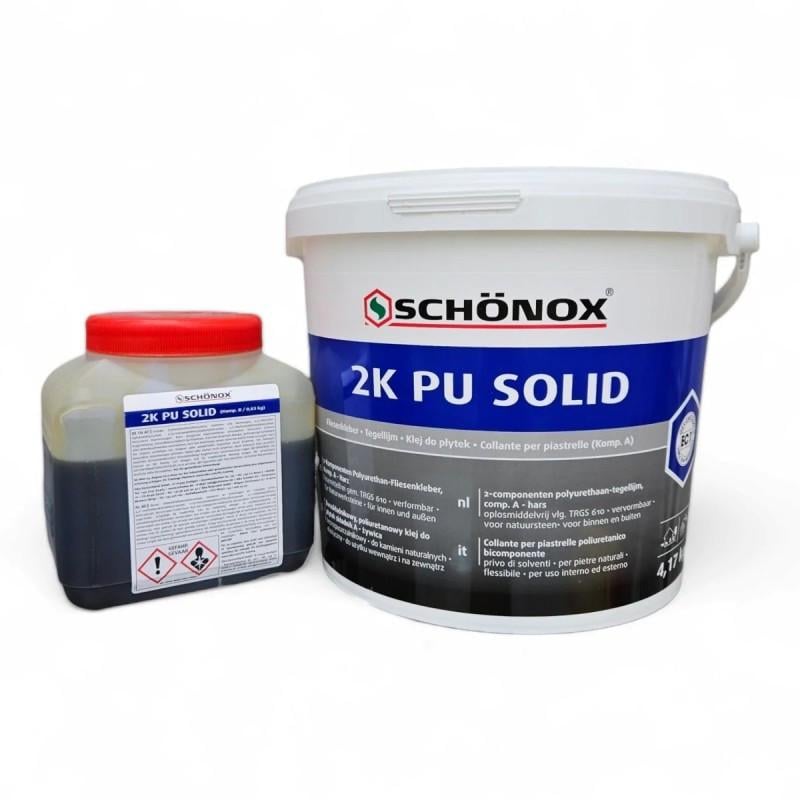 Клей двухкомпонетный полиуретановый SCHÖNOX 2K PU SOLID AB для плитки 5 кг