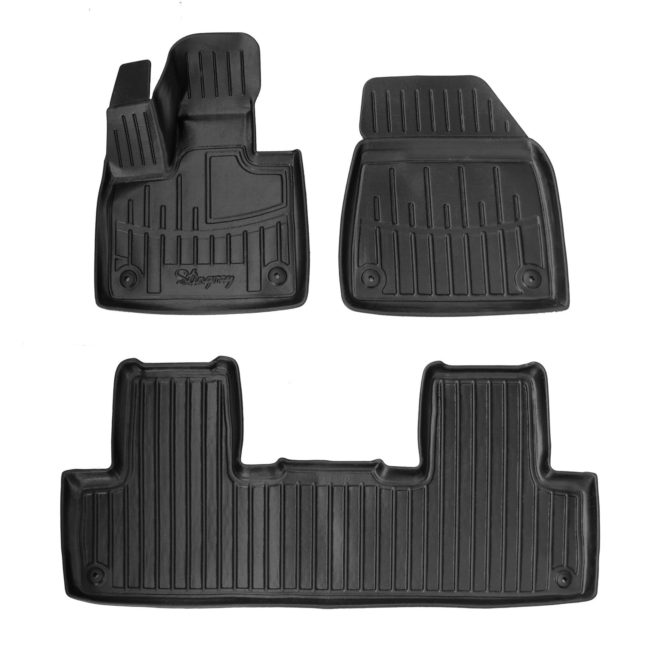 Коврики Stingray 3D для Volvo EX90 полиуретан 3 шт. Черный (165788)
