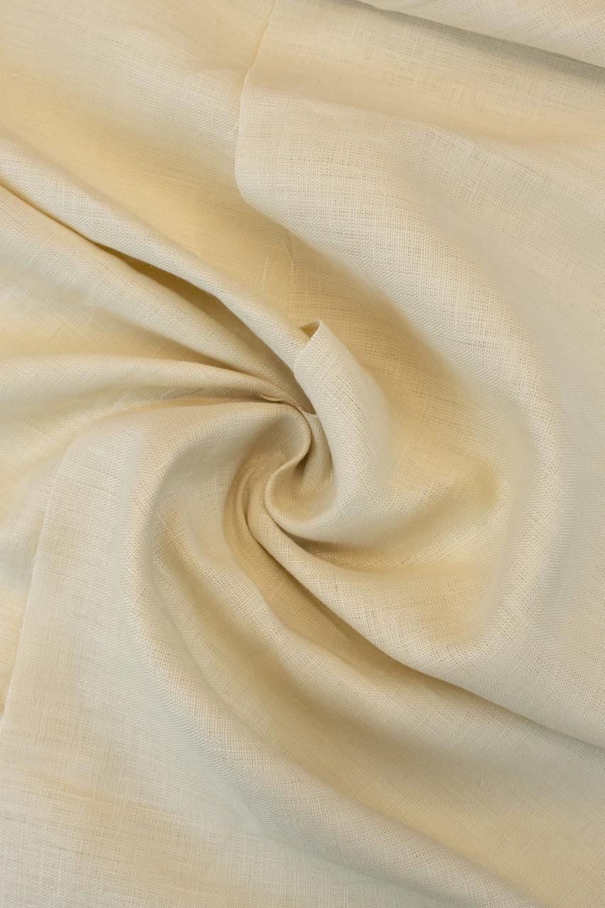 Ткань полулен рубашечная 00с34 120 г/м2 цвет 606 Crème Brulee 13-1006 TCX 50% лен 50% хлопок Бежевый (OBR236_606)
