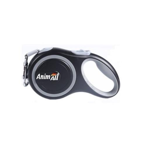 Поводок-рулетка AnimAll для собак весом до 25 кг 5 м Серый