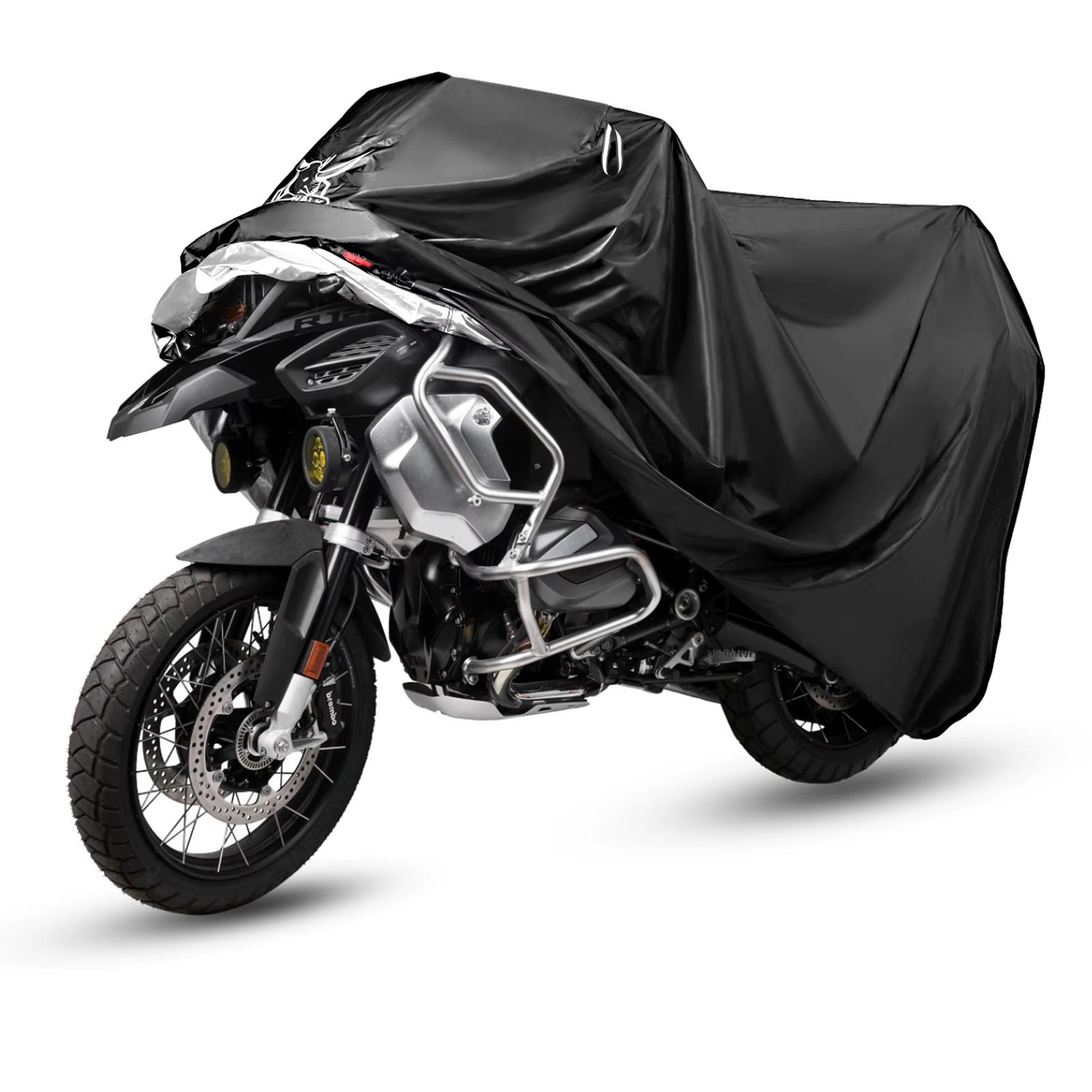 Чохол-дощовик для мотоцикла Rhinowalk F1002 Terylene із захистом від сонця та антикрадіжним отвором XL Чорний (RWK-F1002-7386) - фото 4 Чохол-дощовик для мотоцикла Rhinowalk F1002 Terylene із захистом від сонця та антикрадіжним отвором XL Чорний (RWK-F1002-7386) - фото 4