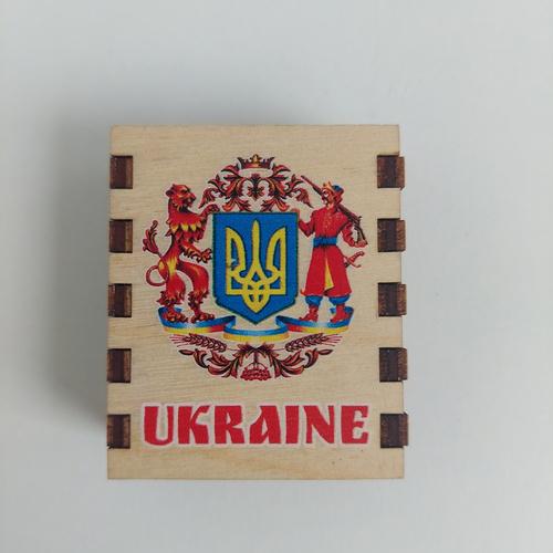 Магнит Герб Козак со львом Спички сувенирные (22104)