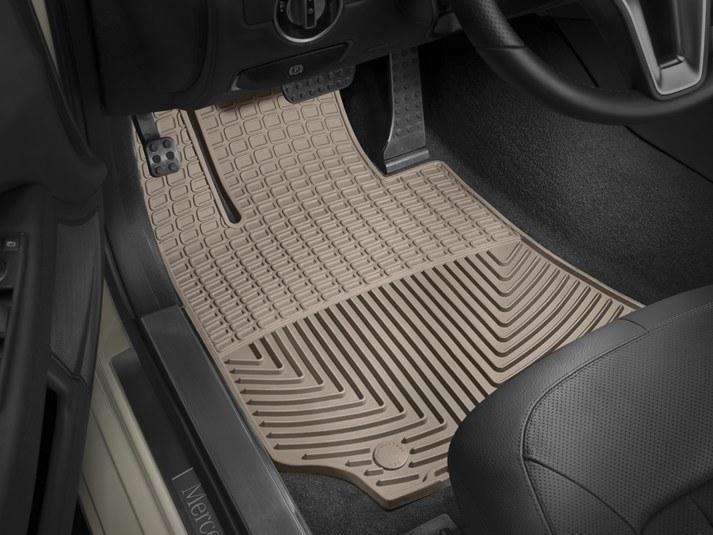 Килимки автомобільні передні гумові WeatherTech W163TN Mercedes CLS-Class/E-Class Sedan (W212) 2011-2014 Бежевий (1185135809)