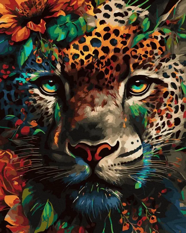 Картина по номерам Rainbow Art Взгляд хищника 40x50 см без коробки (ANG569)