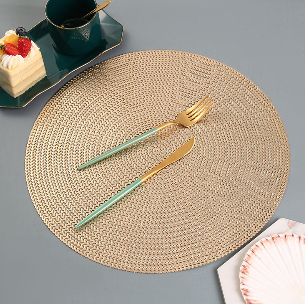 Серветка сервірувальна 5474 38 см Золотистий (4220857)