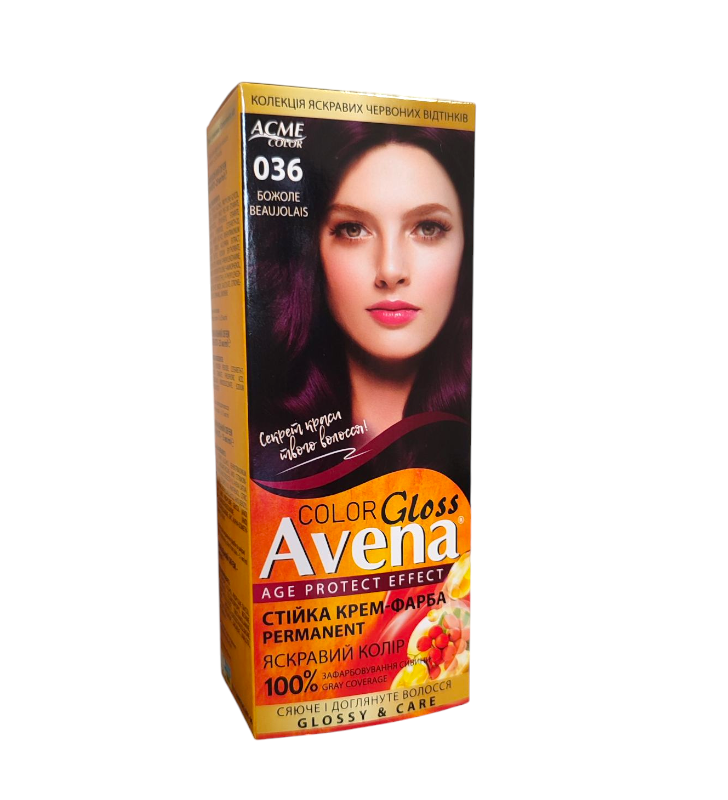 Стойкая крем-краска для волос Acme Color AVENA 036 Божоле