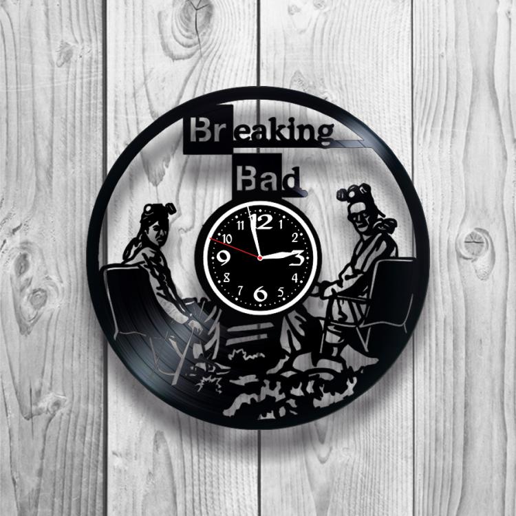 Часы настенные Во все тяжкие 0368 из виниловой пластинки