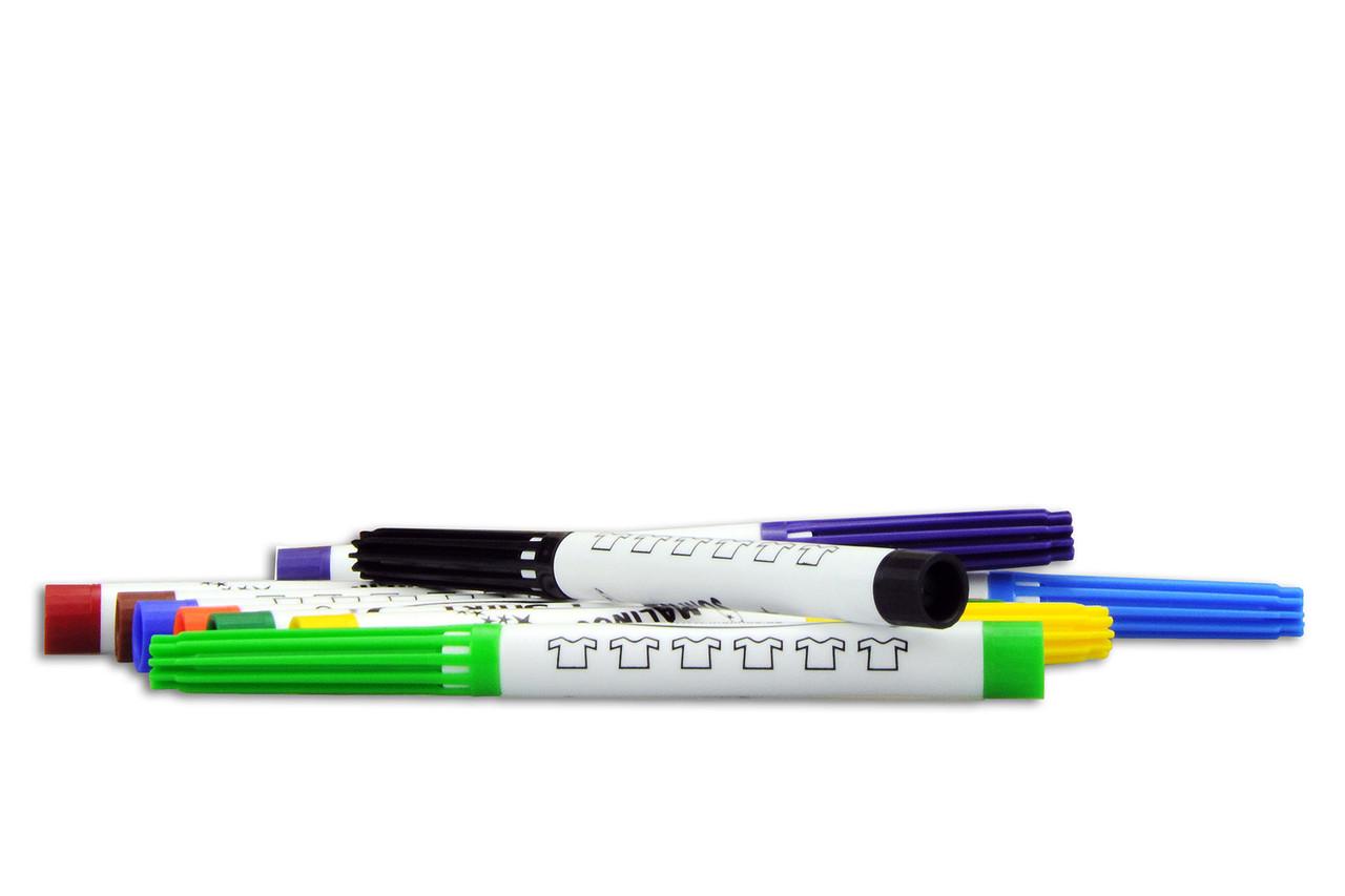 Фломастери для тканини Malinos текстильні 10 шт. (300010) - фото 3