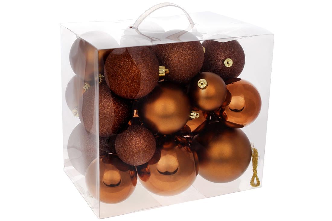 Набор елочных шаров BonaDi 10/8/6 см 26 шт. (47-044)