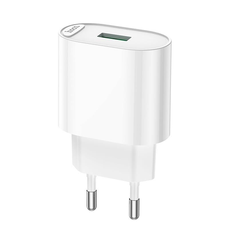 Зарядное устройство для Hoco Fighter single port charger C109A 1USB, 18W/3A, QC White (562212) Зарядное устройство для Hoco Fighter single port charger C109A 1USB, 18W/3A, QC White (562212)