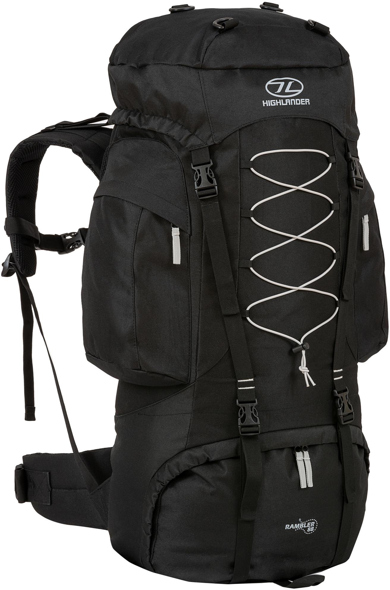 Туристический рюкзак Highlander Rambler 88 Black/Silver (RAM088-BK.SR)