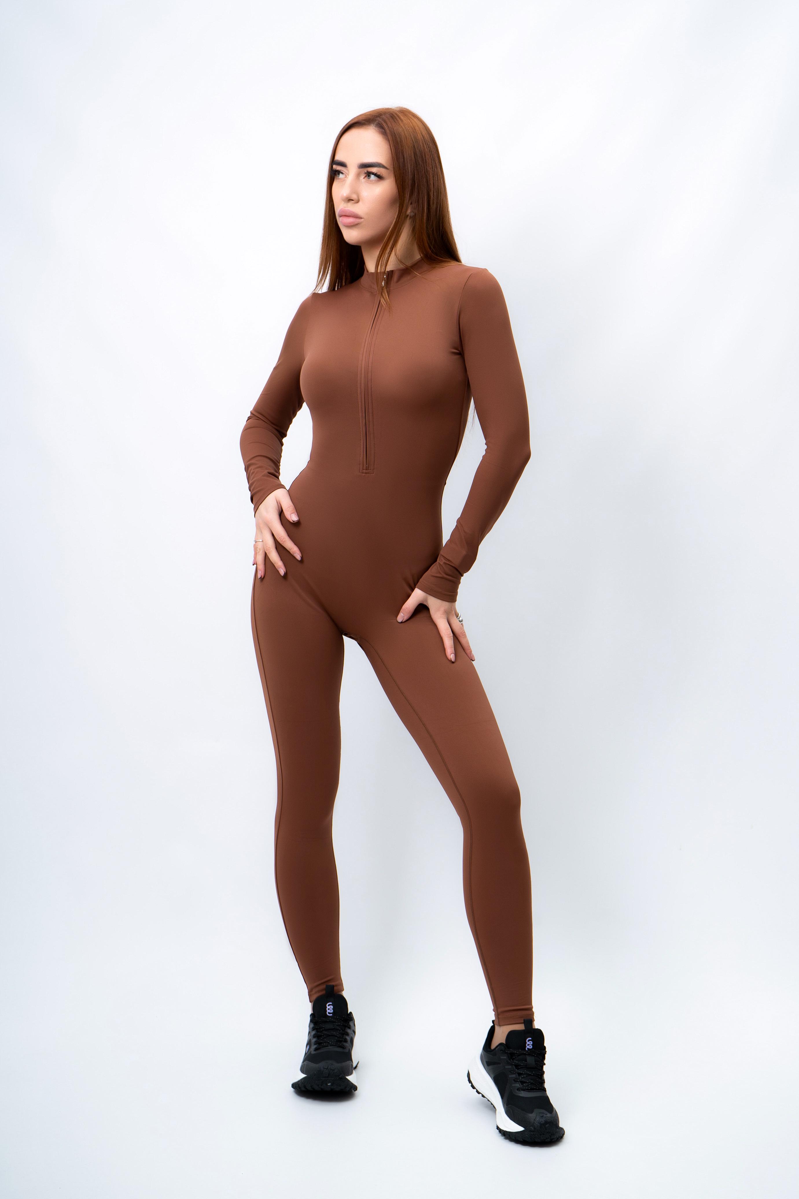 Комбинезон женский спортивный Where Uwear S-M Коричневый Комбинезон женский спортивный Where Uwear S-M Коричневый