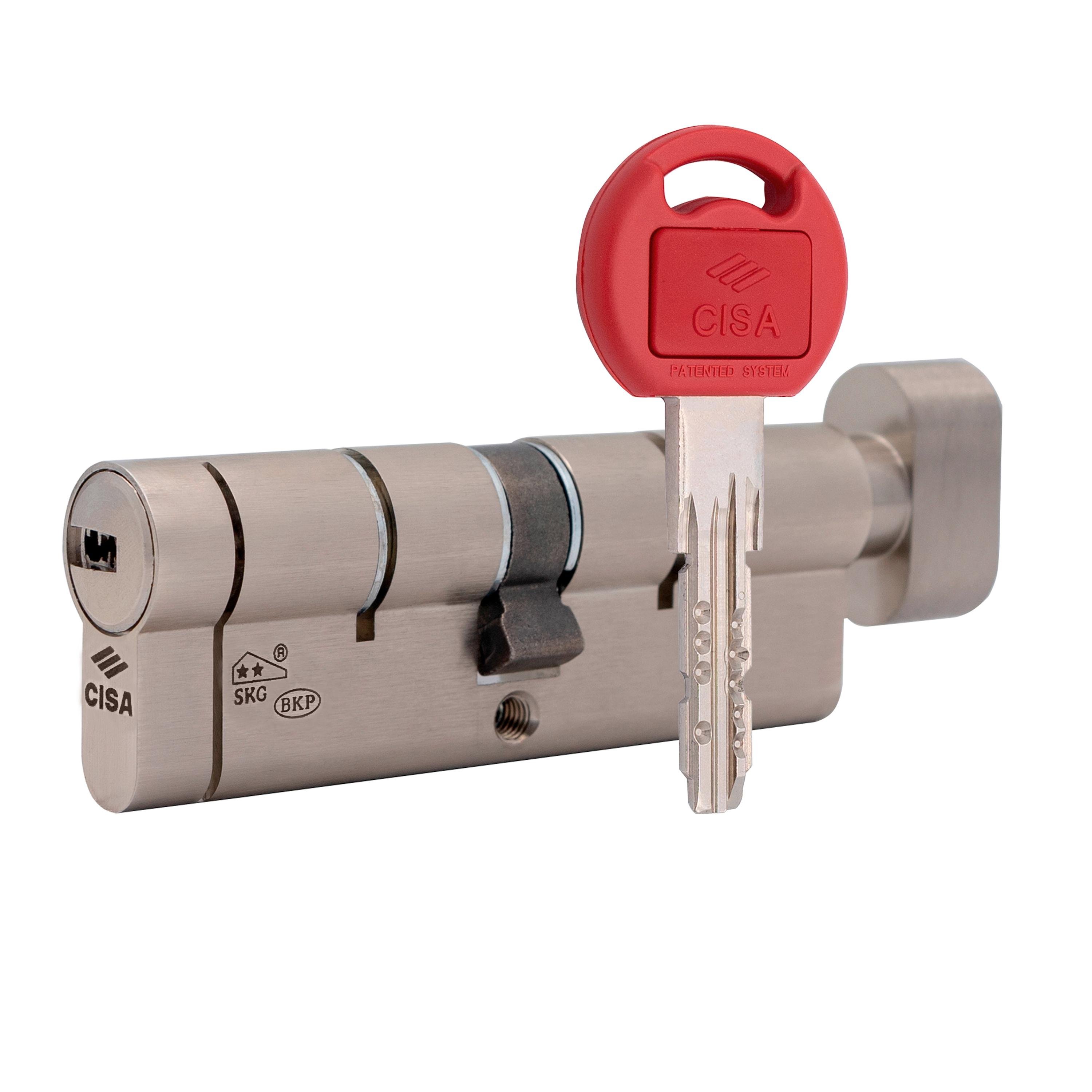 Цилиндр Cisa Astral Tekno PRO 100T 50х50T Никель матовый