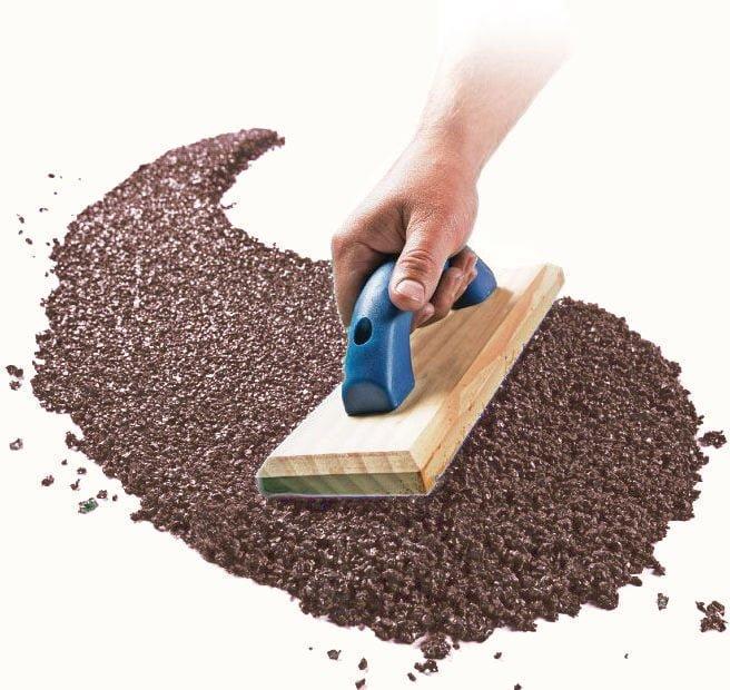 Резиновое покрытие-мягкий асфальт 1 м.кв. 10 мм Коричневый (2562228269)