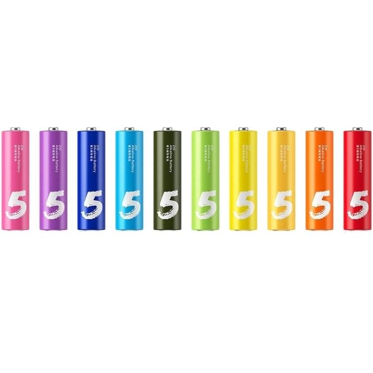 Батарейка ZMI Alkaline Battery ZI5 Rainbow AA 10 шт. - фото 1