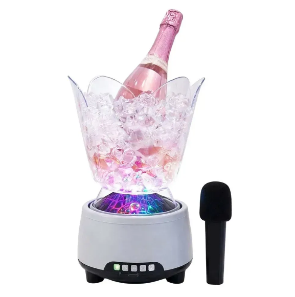 Ваза для льда с колонкой и микрофоном/подсветкой в виде скамьи Bluetooth (33652) Ваза для льда с колонкой и микрофоном/подсветкой в виде скамьи Bluetooth (33652)