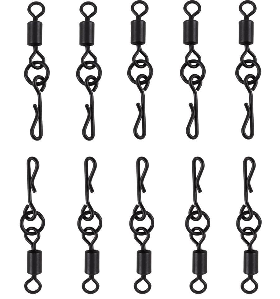 Вертлюг з кільцем та швидкозйомом 10 шт. (w484) - фото 2 Вертлюг з кільцем та швидкозйомом 10 шт. (w484) - фото 2