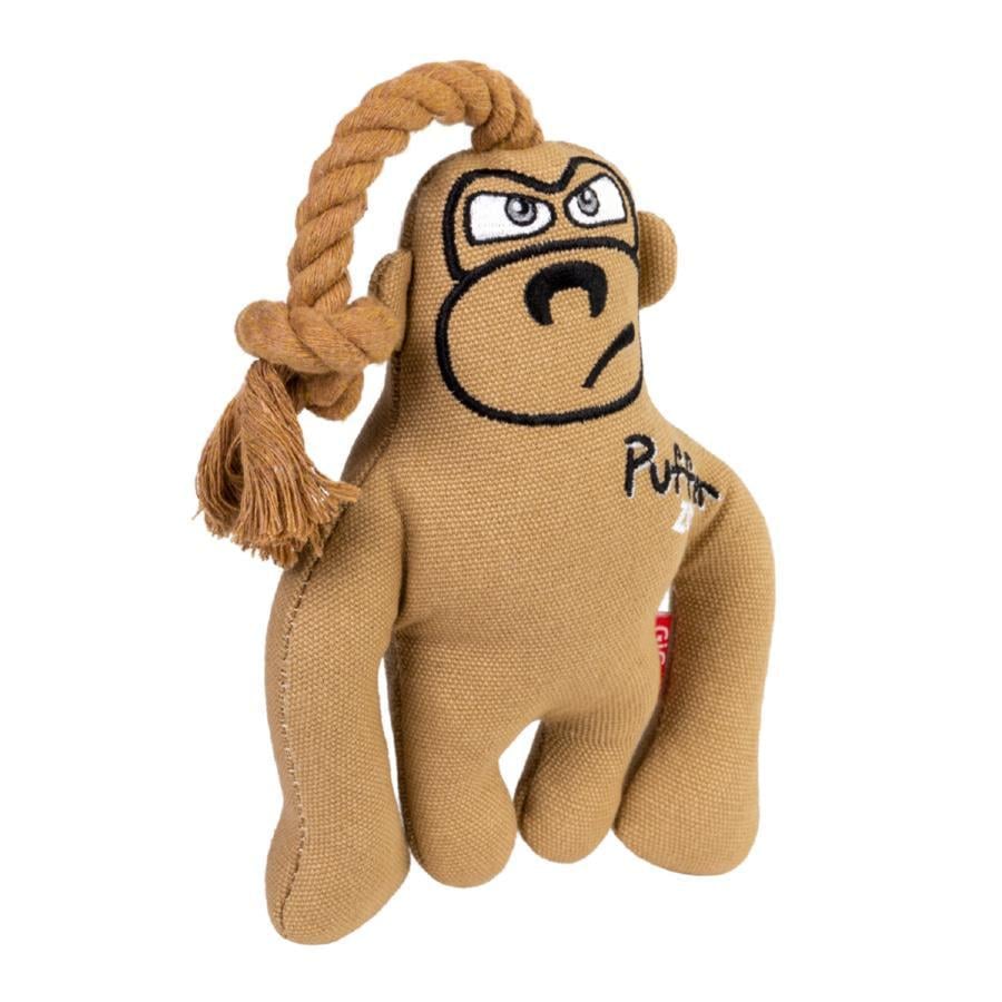 Игрушка для собак GiGwi Puffer zoo Обезьяна с пищалкой 31 см