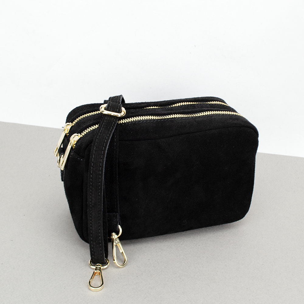 Сумка женская замшевая Virginia Conti 03786 Черный (2449781627) - фото 1 Сумка женская замшевая Virginia Conti 03786 Черный (2449781627) - фото 1