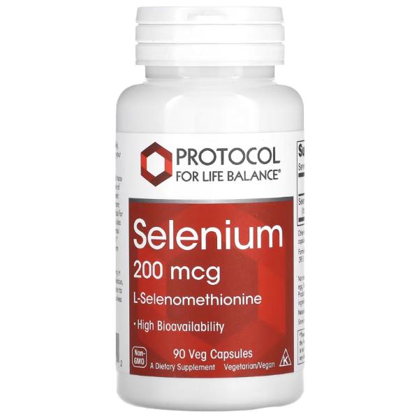 Микроэлемент Селен Protocol for Life Balance Selenium 200 мкг 90 вег. капс. (23712902)