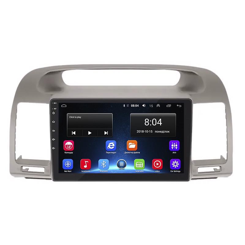 Автомагнитола штатная Lesko для TOYOta Camry V XV30 рестайлинг 2004-2006 9" 2/32Gb Wi-Fi GPS Base MOB