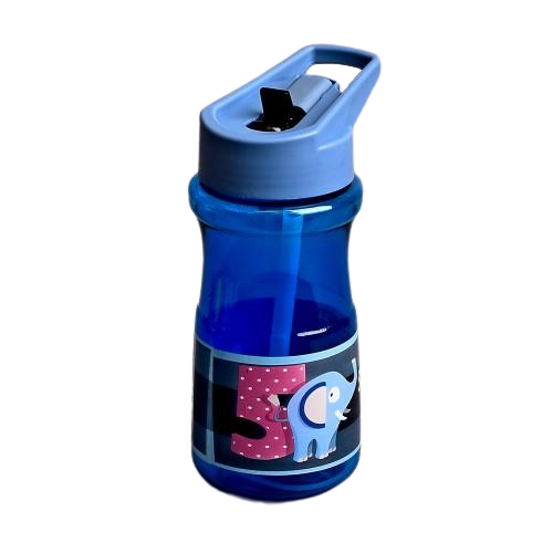 Пляшка-поїлка дитяча Stenson WW02676 з трубочкою 500 мл Blue (591131)