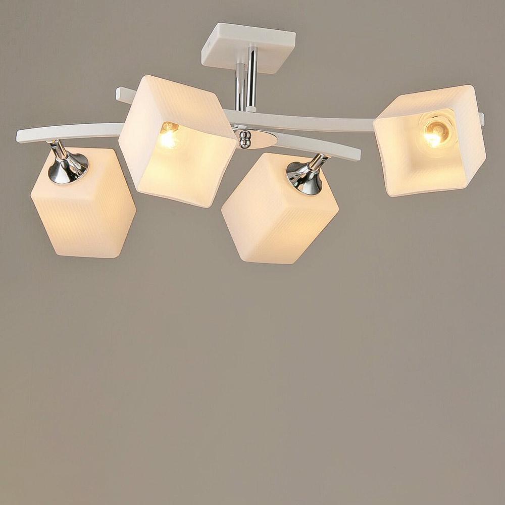 Люстра стельова Lighthouse SRS-19988/4 Білий/Хром