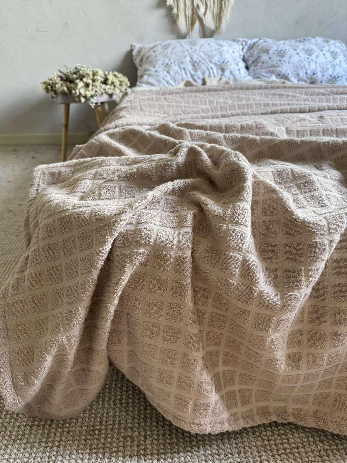 Простынь-покрывало махровое PALERMO 120х200 см Капучино - фото 5 Простынь-покрывало махровое PALERMO 120х200 см Капучино - фото 5