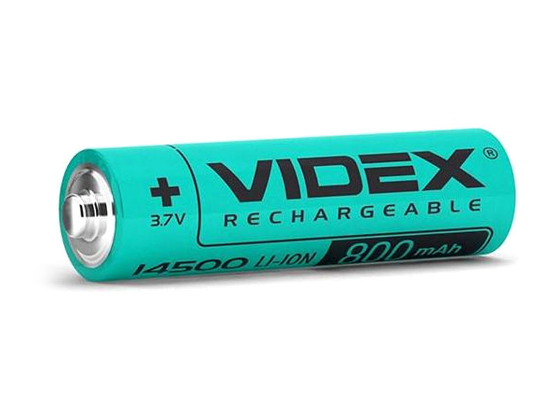 Акумулятор Videx Li-lon 14500 без захисту bulk 800 mAh 1 шт. (7284)