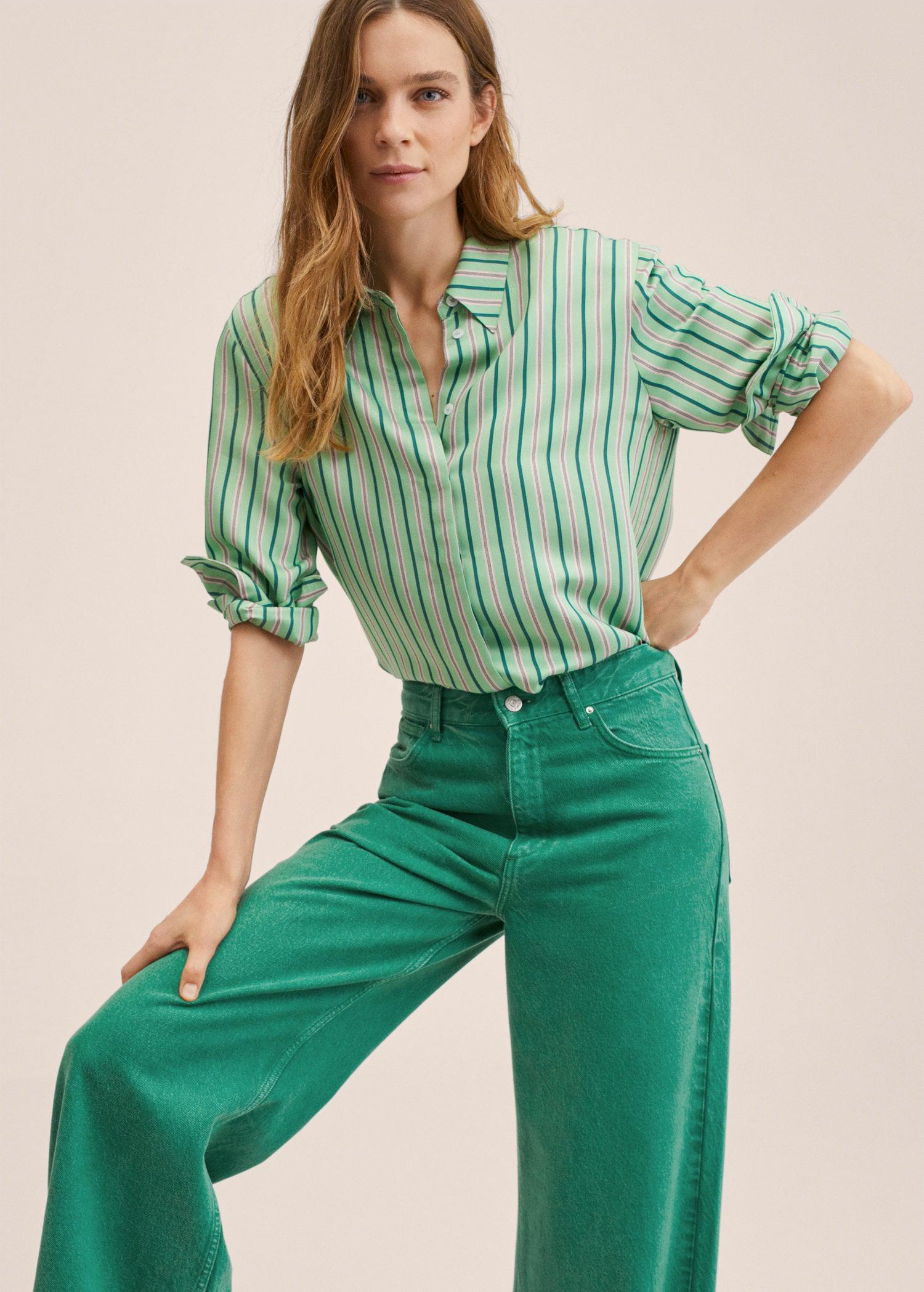 Джинси жіночі Mango 27051141 р. 36 Зелений - фото 4