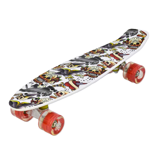Скейтборд Best Board Р 14209/8 колеса PU со светом d 6 см/55 см (24612098)