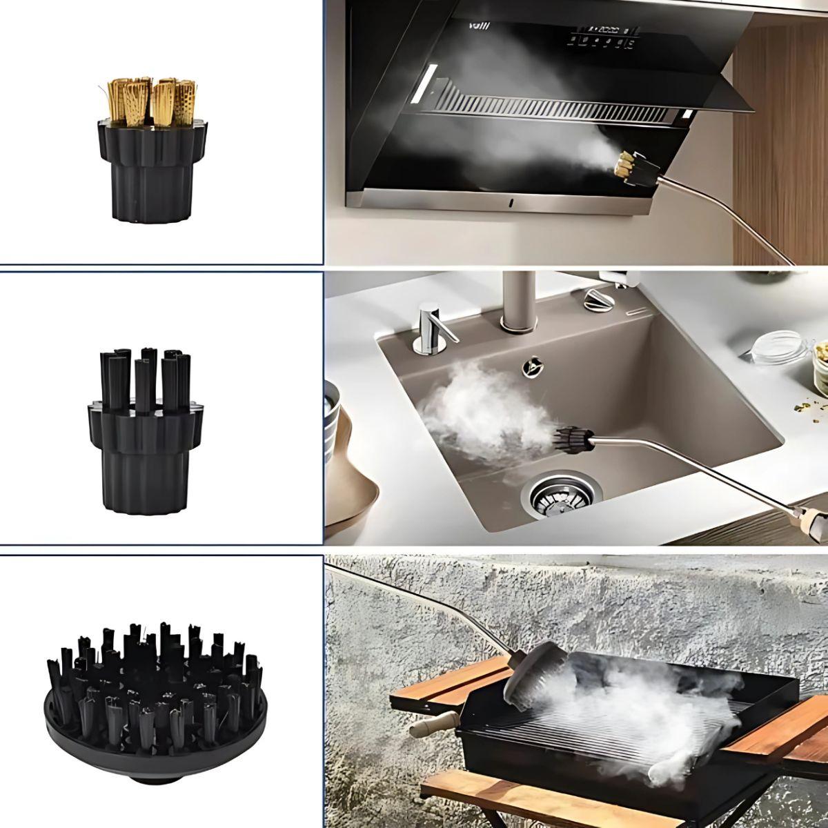 Пароочиститель многофункциональный высокого давления 2500 Вт 6в1 8 насадок 1,2 л (1080) - фото 5 Пароочиститель многофункциональный высокого давления 2500 Вт 6в1 8 насадок 1,2 л (1080) - фото 5