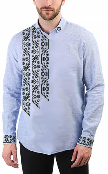 Заготовка для вишивки нитками або бісером сорочка СЧД-295 домоткане полотно Заготовка для вишивки нитками або бісером сорочка СЧД-295 домоткане полотно