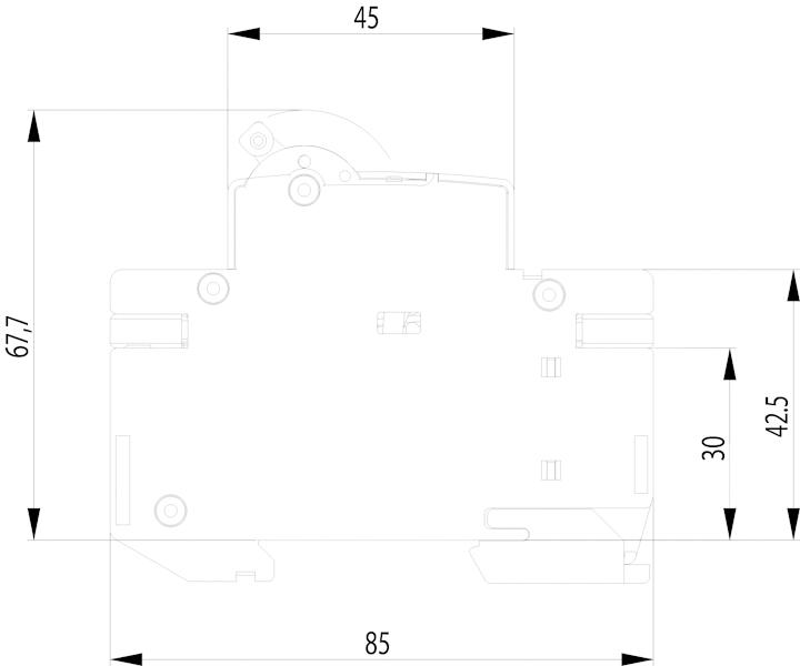 Автоматический выключатель ETI Etimat6 2P B 6 kA 16A (2113516) - фото 2