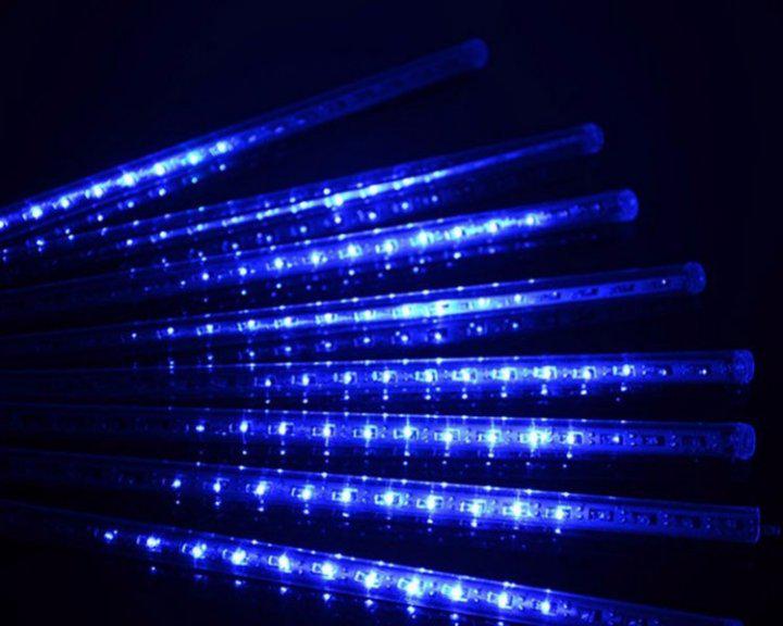 Светодиодная гирлянда Led Тающие сосульки Метеоритный дождь на 288 диодов 4,1 г Синий