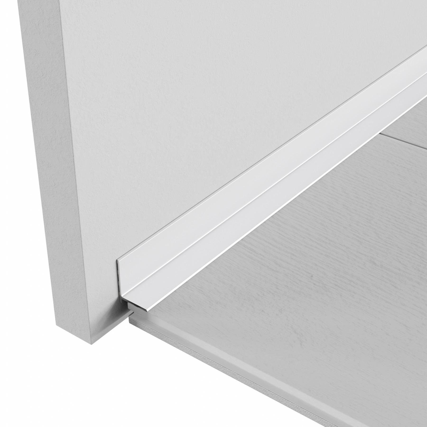 Микроплинтус алюминиевый Thinline MPV-172S 22 мм 2600 мм Серебряный (24346575) - фото 7 Микроплинтус алюминиевый Thinline MPV-172S 22 мм 2600 мм Серебряный (24346575) - фото 7