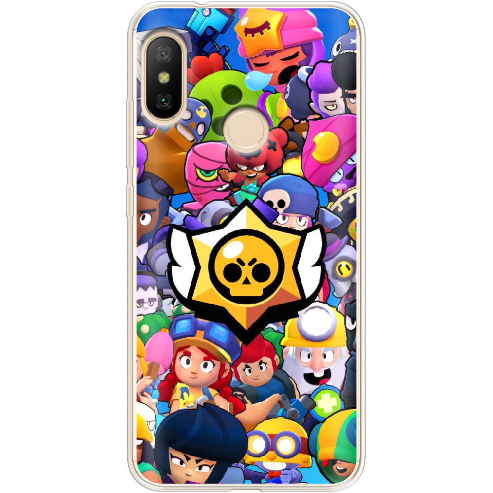 Чехол BoxFace Xiaomi Mi A2 Lite Brawl Stars Прозрачный силикон (34892-up2389-34892)