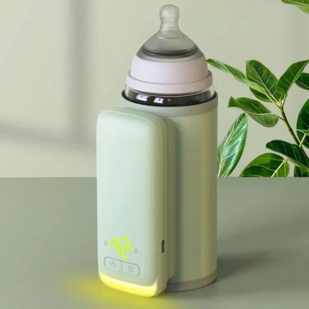 Підігрівач для дитячих пляшечок Warmer Pro NNQ-3 з акумулятором 6000 mAh та ліхтариком Green (0575)
