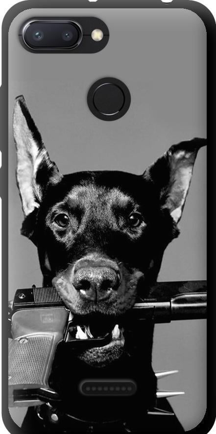 Чехол на Xiaomi Redmi 6 Доберман (2745b-1521-42517)