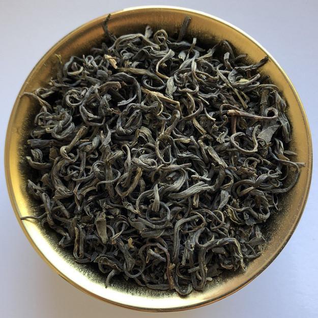 Чай элитный китайский зеленый Люй сян мин Ароматные листочки спиральный 100 г