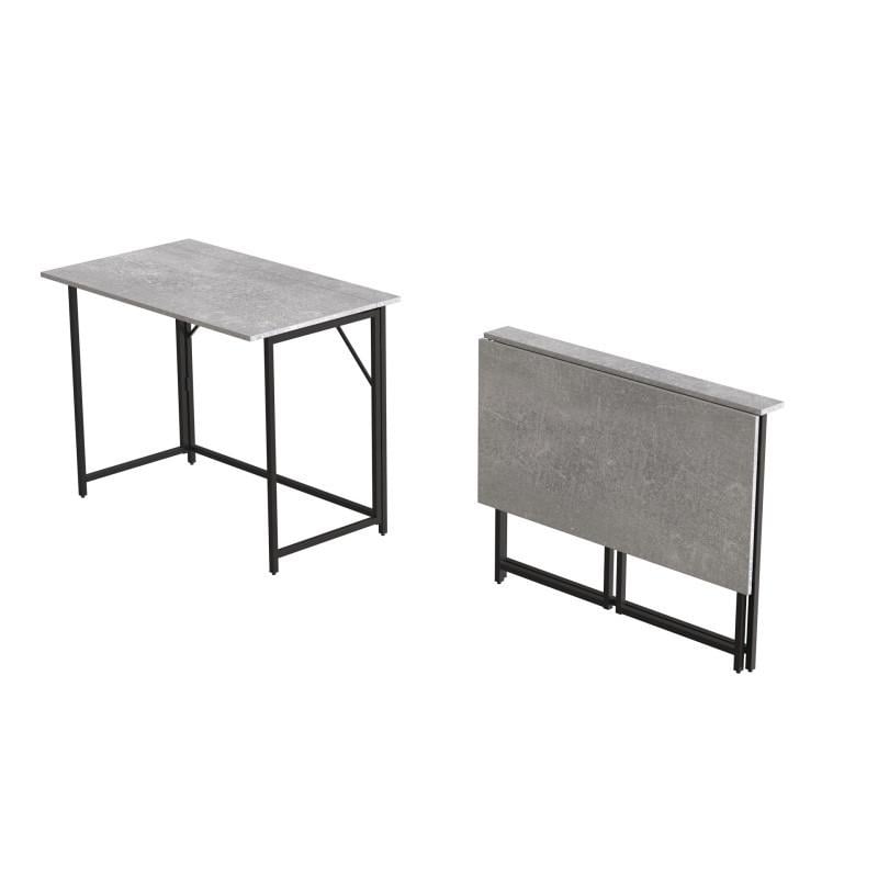 Стіл розкладний Ferrum-decor Moris метал/ДСП Чорний/Бетон (FRD-104675) - фото 8 Стіл розкладний Ferrum-decor Moris метал/ДСП Чорний/Бетон (FRD-104675) - фото 8