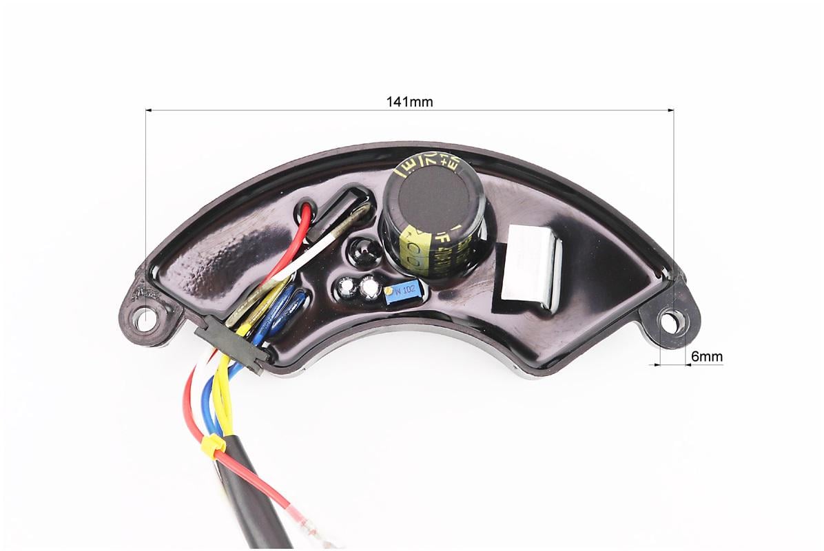 Реле напруги AVR однофазне до генераторів корпус/сегмент/пластик/контакти-2 мама/+ 4 папа/250 V/470µF 4-6 кВт - фото 2 Реле напруги AVR однофазне до генераторів корпус/сегмент/пластик/контакти-2 мама/+ 4 папа/250 V/470µF 4-6 кВт - фото 2