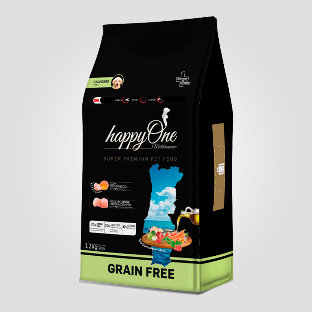 Корм сухий беззерновий HappyOne Mediterraneum Puppy Fresh Meat для цуценят та годуючих собак з м’ясом 12 кг (2153809504) - фото 1 Корм сухий беззерновий HappyOne Mediterraneum Puppy Fresh Meat для цуценят та годуючих собак з м’ясом 12 кг (2153809504) - фото 1