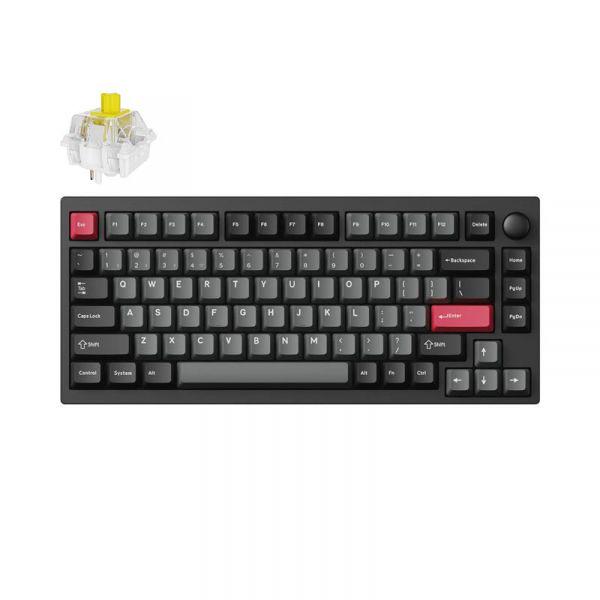 Клавиатура Lemokey P1 Pro Keychron Super Banana WL/BT/USB Hot-Swap RGB Carbon Black (P1P-M4-UA)