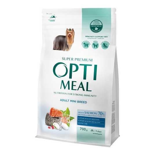 Сухой корм Optimeal Dog Mini Breed Salmon для собак миниатюрных пород лосось 700 г (2406215901)