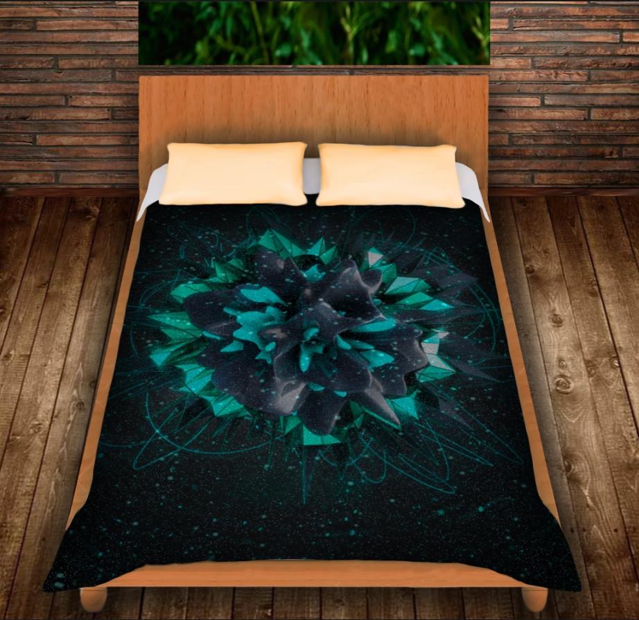 Плед с 3D принтом Flower plazma 150х200 см (epi_0028)